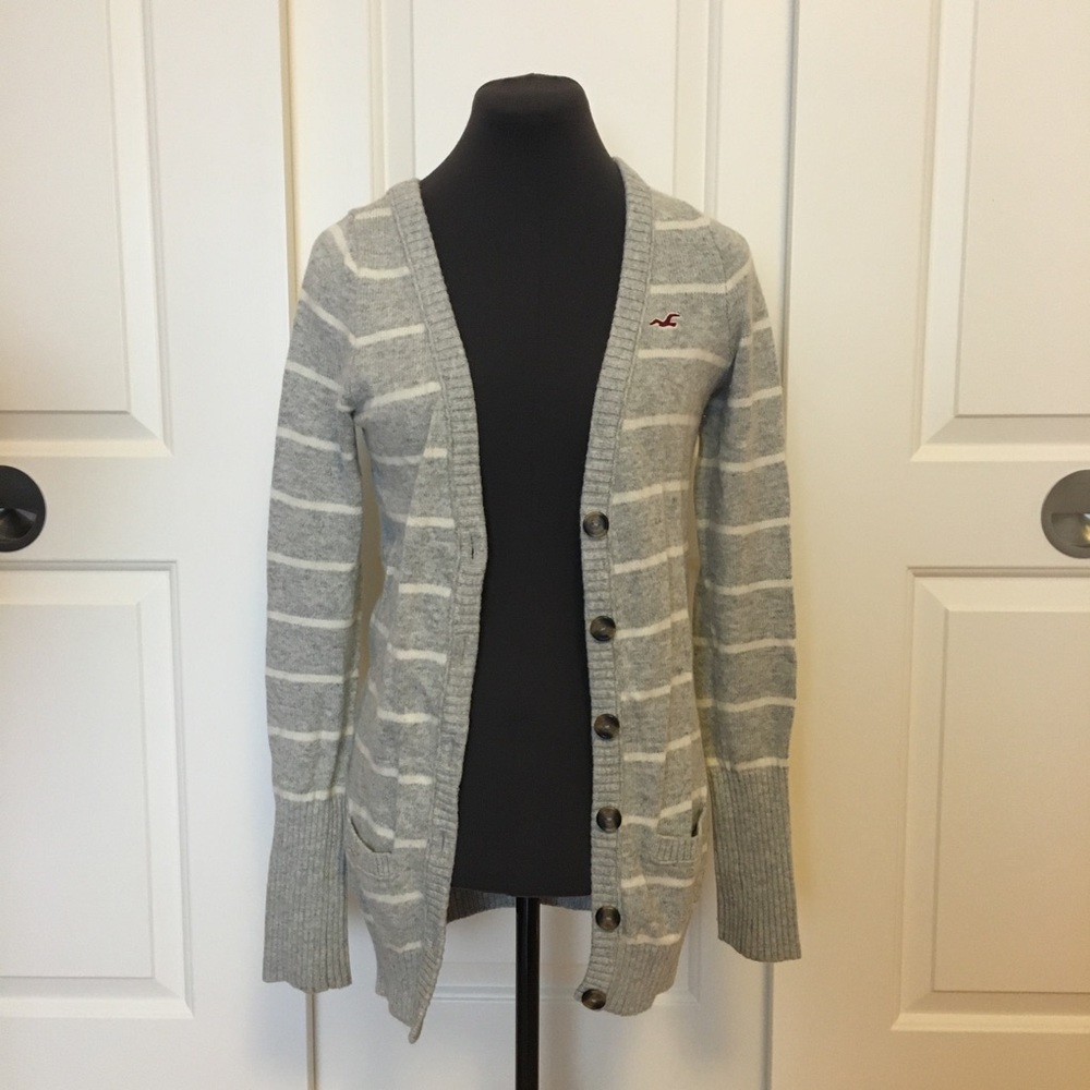 Hollister Striped Cardigan